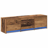 TV Cabinet with LED Old Wood 140 x 34 x 40 cm Engineered Wood 3418705