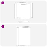 Garden Planter White 50 x 20 x 75 cm Cold-rolled Steel 8005458