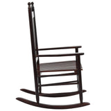 Rocking Chair Brown Poplar hardwood Standard Durable 45699