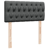 ZNTS Box Spring Bed with Mattress Dark Grey 90x200 cm Fabric 3285779
