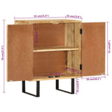 Sideboard with 2 Doors 55x35x70 cm Solid Wood Mango 354983