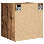 ZNTS Wall-Mounted Bedside Cabinets 2 pcs Old Wood 38x34x40 cm 861244