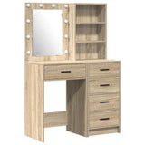 Dressing Table 2 pcs Brown 50 x 41 x 135 cm Engineered Wood 3334202