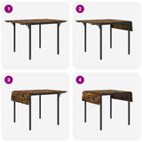 Extendable Dining Table 120 x 81.5 x 75 cm Engineered Wood 8006117