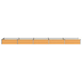 Raised Garden Bed Natural 400 x 80 x 24 cm cold-rolled steel 8006505