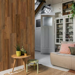 ZNTS WallArt 30 pcs Wood Look Planks GL-WA28 Natural Oak Saddle Brown 3082855