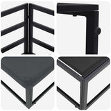 Outdoor Furniture 3 Piece Black and Anthracite Metal 42008024