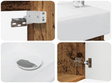Bathroom Vanity Unit with Tap Old Wood 45.5 x 25.5 x 84 cm 889499