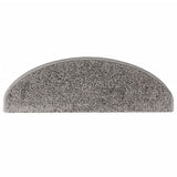 Stair Mats 15 pcs 65x21x4 cm Grey Half Round Large 133900