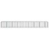 Gabion Basket with Cover 850x100x100 cm Galvanised Iron 3295205