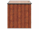 Garden Storage Box Brown 151.5 x 82 x 110.5 cm Steel 42011284