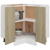 Corner Bottom Cabinet Lyon Sonoma Oak 75.5x75.5x81.5 cm Engineered Wood 802492