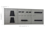 Workbench with Three Wall Panels and One Cabinet 3053436
