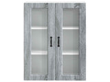 Wall Glass Cabinet PORTO Grey Sonoma 60 x 31 x 100 cm 885531
