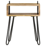 Bedside Table Solid Mango Wood 40x34x47 cm 246019