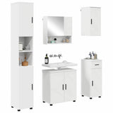 Bathroom Furniture Set 5 pcs White Engineered wood & Metal 3392993