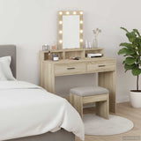 Dressing Table Brown 100 x 41 x 140 cm Engineered Wood 865174