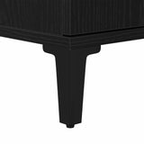 Bathroom Furniture Set with Door 3 pcs Black 30 x 30 x 180 cm 3333089