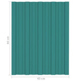 Roof Panels 36 pcs Galvanised Steel Green 60x45 cm 317188