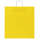 Paper Bags 250 pcs with Handles Yellow 45x17x48 cm 4102017