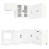 Kitchen Unit LUCCA 8 pcs White Engineered Wood 3438467