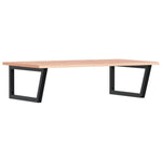 Basin Shelf Wall Mounted Steel and Solid Wood Oak 3302651
