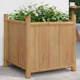 ZNTS Planter 50x50x50 cm Bamboo 366465