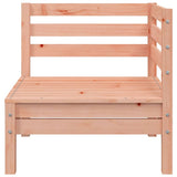 Garden Sofa 3-Seater with Footstool Solid Wood Douglas 838059