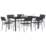 Outdoor Furniture Set 7 pcs Anthracite Steel 3422873