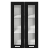 Hanging Cabinet Riga Black Oak 60 x 31 x 100 cm Engineered Wood 884387