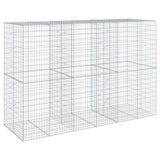 Gabion Basket with Cover 300x100x200 cm Galvanised Iron 3295229
