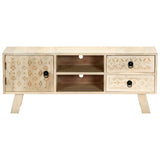 TV Cabinet 110x30x44 cm Solid Mango Wood 282869