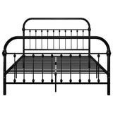 Bed Frame Black Metal Double Heavy Duty Vintage 284502