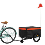 Bike Trailer Black and Orange 45 kg Iron 94103