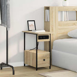 Bedside Cabinet Sonoma Oak 60 x 30 x 61 cm Engineered Wood 859596