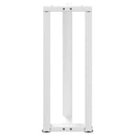 ZNTS Console Table Legs T-Shaped 2 pcs White 25x28x cm Steel 4013041