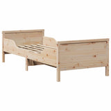 Bed Frame with Headboard Brown 80 x 200 cm Engineered Wood 877203