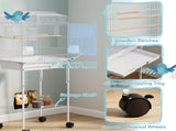 Bird Cage Starter Kit with Detachable Rolling Stand 52478255