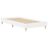 Bed Frame No Mattress White 100x200 cm Engineered Wood 861039