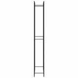 Firewood Rack Matt Black 110x28x214 cm Steel 350311
