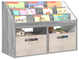 Kids Bookshelf Grey Sonoma 72.5 x 29.5 x 69 cm Engineered Wood 892385