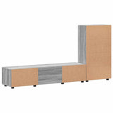 TV Cabinet Set FLORIN 3 pcs Grey Sonoma Engineered Wood 3397940