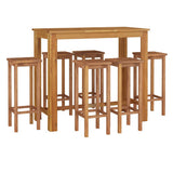 7 Piece Garden Bar Set Solid Wood Acacia 3154393