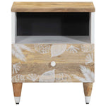 ZNTS Bedside Cabinet 40x33x46 cm Solid Wood Mango 4018670