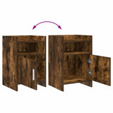 Bedside Tables 2 pcs Smoked Oak 40 x 36 x 60 cm Engineered Wood 8011044