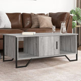 ZNTS Coffee Table Grey Sonoma 100x51x40 cm Engineered Wood 848492