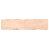 Table Top 180x40x cm Untreated Solid Wood Live Edge 363909