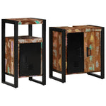 Bathroom Furniture Set 2 pcs Brown Solid reclaimed wood 3305599