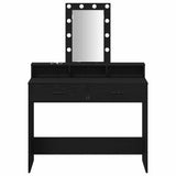 Dressing Table Black 100 x 41 x 140 cm Engineered Wood 865173