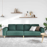 Living Room Couch Dark Green 250 x 77 x 76 cm Polyester 3335085